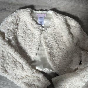 Girls ivory shrug